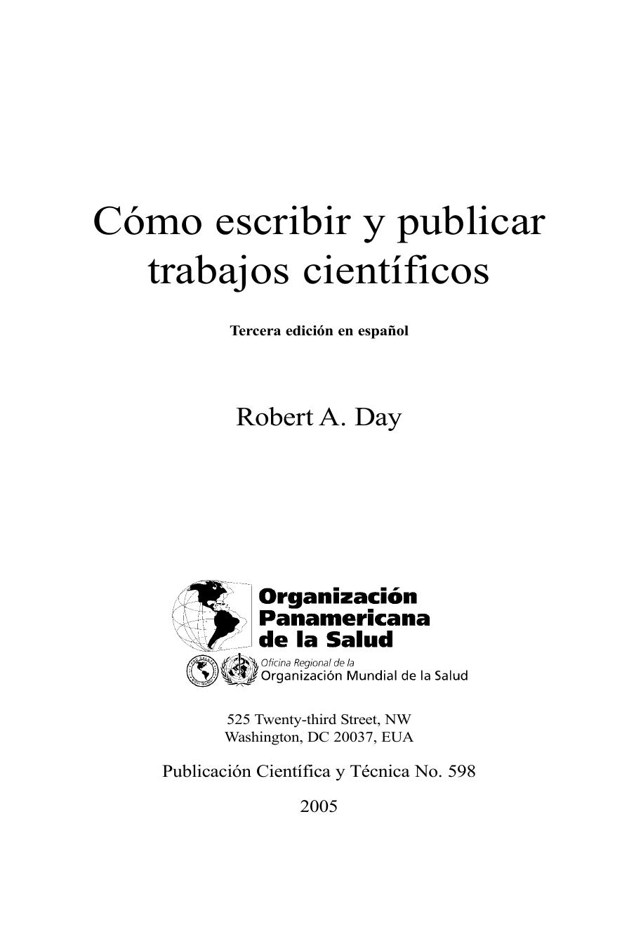 Como escribir y publicar trabajos cientificos